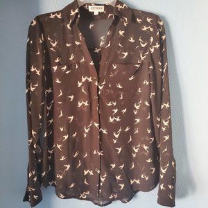 Express, Size XS,  Black and White Shirt